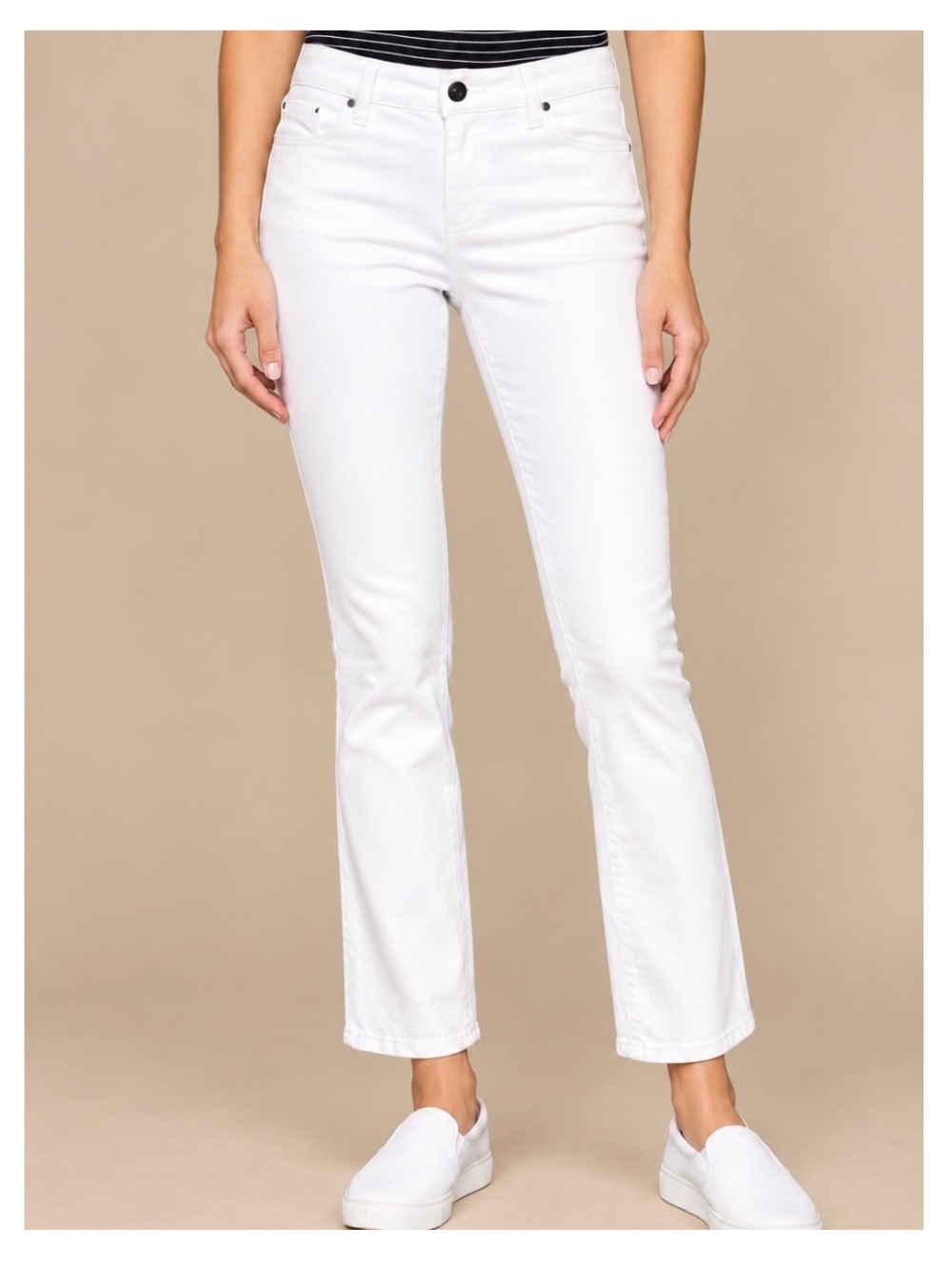 NWT JONES NEW YORK Madison Jeans in White Sz 4